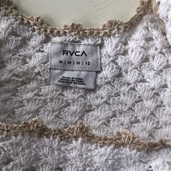 RVCA Railroad Crochet tank. NWT. Size Med - Picture 5 of 7